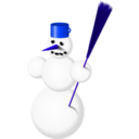 download Snowman 2 clipart image with 225 hue color