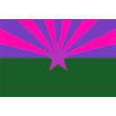 download Arizona State Flag clipart image with 270 hue color