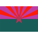 download Arizona State Flag clipart image with 315 hue color