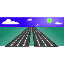 download Open Road clipart image with 45 hue color