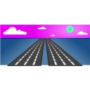 download Open Road clipart image with 90 hue color