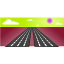 download Open Road clipart image with 225 hue color