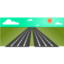 download Open Road clipart image with 315 hue color