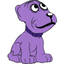 download Cartoon Dog clipart image with 225 hue color