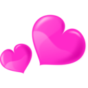 download Heart Glossy Two clipart image with 315 hue color