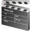 download Other Movie Clapper Board clipart image with 270 hue color