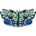 download Butterfly clipart image with 135 hue color