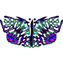 download Butterfly clipart image with 180 hue color