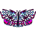 download Butterfly clipart image with 225 hue color