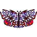 download Butterfly clipart image with 270 hue color