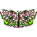 download Butterfly clipart image with 0 hue color