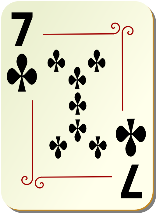 Ornamental Deck 7 Of Clubs