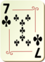 Ornamental Deck 7 Of Clubs