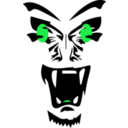 download Scary Face clipart image with 135 hue color