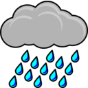 download Raincloud clipart image with 0 hue color