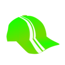 download Cap With Racing Stripes clipart image with 90 hue color