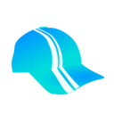 download Cap With Racing Stripes clipart image with 180 hue color