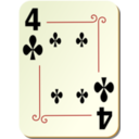 Ornamental Deck 4 Of Clubs