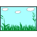 download Landscape clipart image with 0 hue color