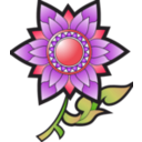 download Thai Flower Decoration clipart image with 315 hue color