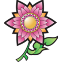 download Thai Flower Decoration clipart image with 0 hue color