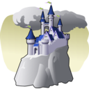 download Castle clipart image with 225 hue color