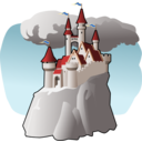 download Castle clipart image with 0 hue color