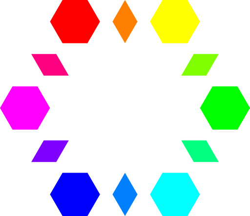 6 Hexagons 6 Diamonds