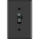 download Light Switch On clipart image with 180 hue color