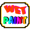 download Wet Paint clipart image with 135 hue color