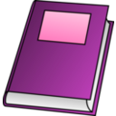 download Book clipart image with 270 hue color