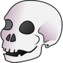download Skull clipart image with 270 hue color