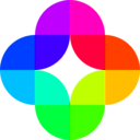 download Circle Fourths 12 Color clipart image with 315 hue color