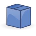 download Closed Box clipart image with 180 hue color
