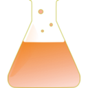 download Chemistry Flask clipart image with 180 hue color