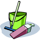 download Cleaning Tools clipart image with 90 hue color
