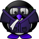 download Pilot Penguin clipart image with 225 hue color