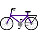 download Bicycle clipart image with 270 hue color