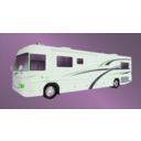 download Diesel Motorhome clipart image with 90 hue color