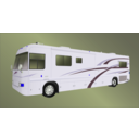 download Diesel Motorhome clipart image with 225 hue color