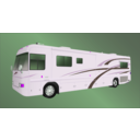 download Diesel Motorhome clipart image with 270 hue color