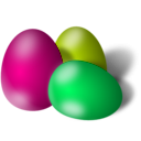 download Easter Eggs clipart image with 315 hue color