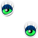 download Monster Eye Sticker 1 clipart image with 90 hue color