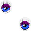 download Monster Eye Sticker 1 clipart image with 180 hue color