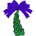 download Green Palm clipart image with 135 hue color