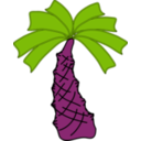 download Green Palm clipart image with 315 hue color