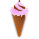 download Ice Cream clipart image with 0 hue color