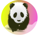 download Save The Pandas clipart image with 225 hue color