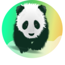 download Save The Pandas clipart image with 315 hue color