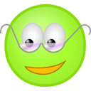 download Smiley With Glasses clipart image with 45 hue color